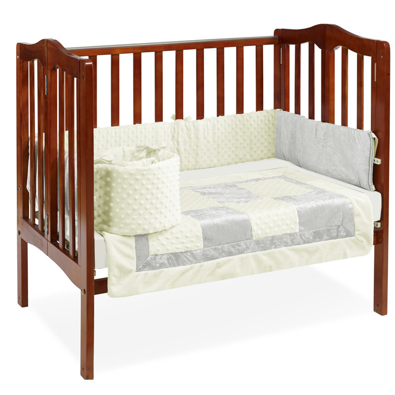 Isabelle & Max Croco Minky 3 Piece Mini Crib/portacrib Bedding Set In